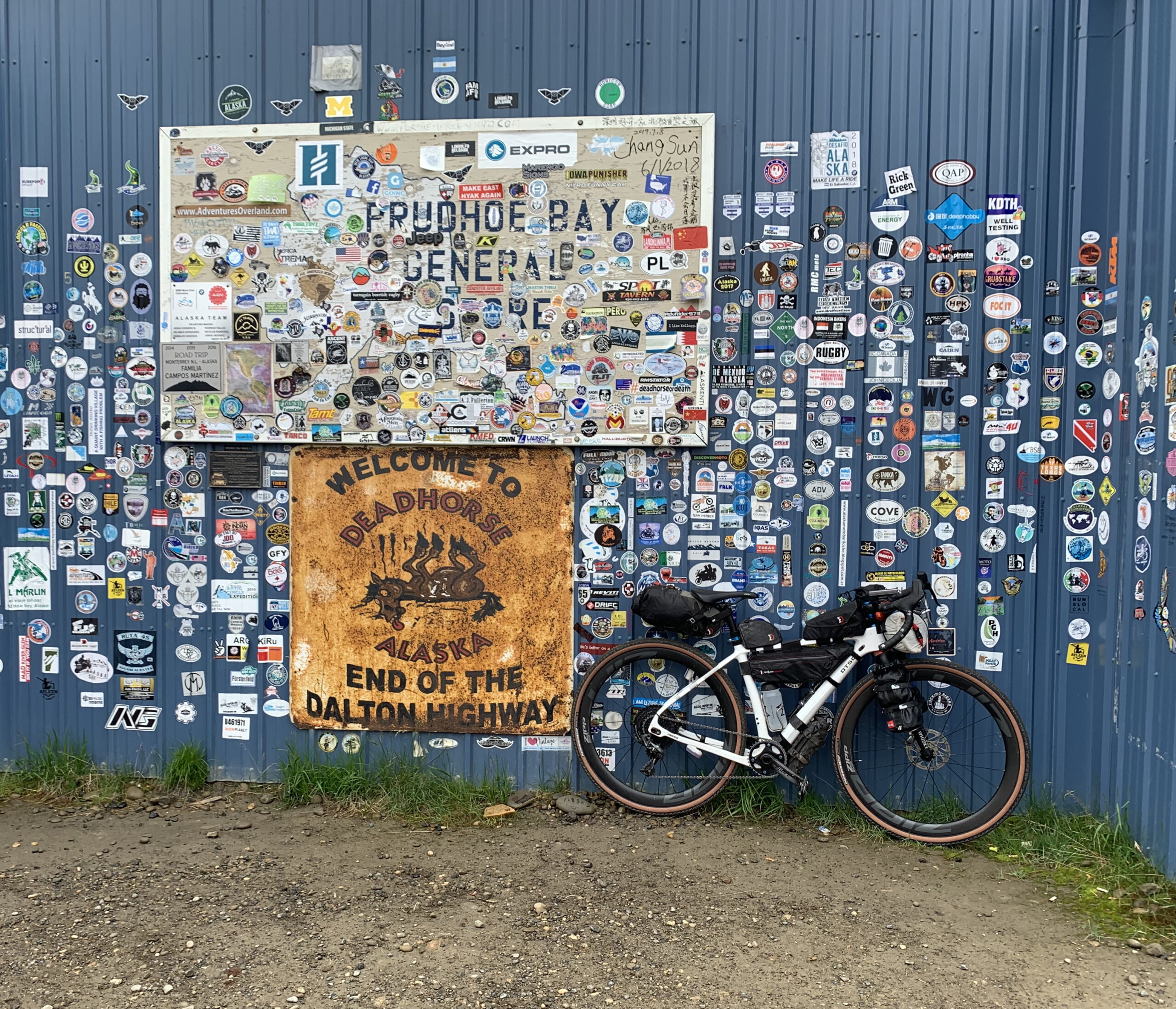 Rachel Heath rides her Otso Cycles Voytek bike on Alaska's Dalton Highway.