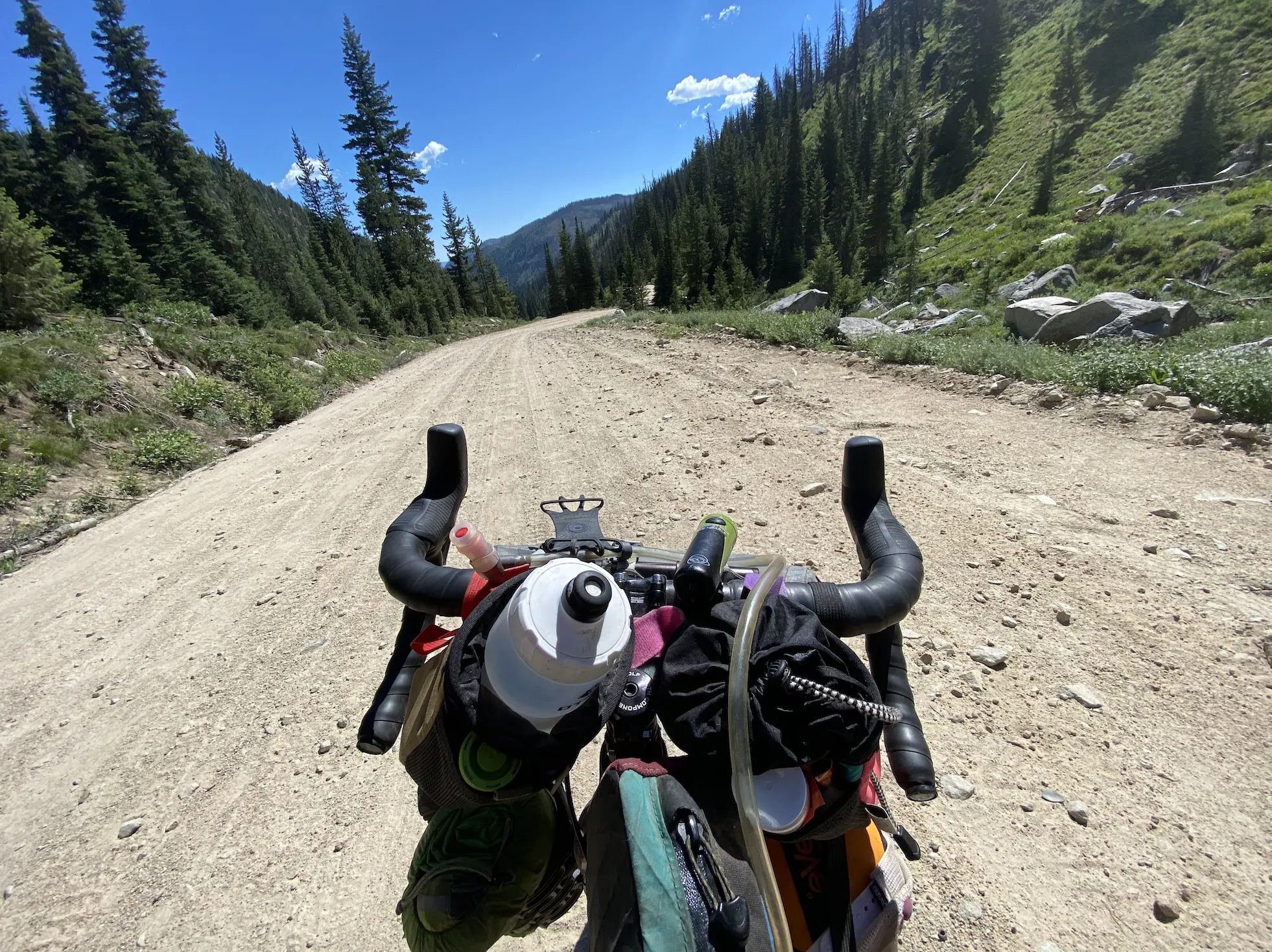 Kira Minehart reflects on climate change as she rides her Otso Cycles Waheela C gravel bike in Idaho.